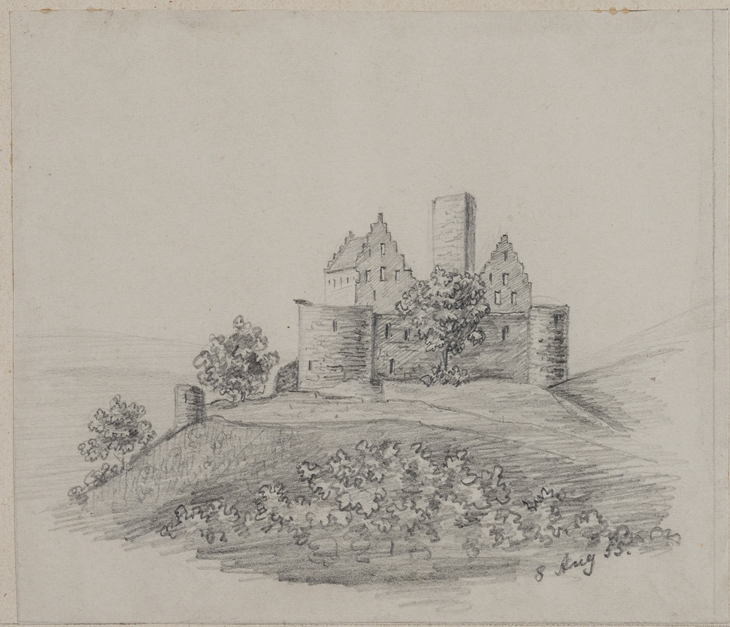 Rudolf Lutter, Unidentifizerter Ort (Pommern): Burgruine