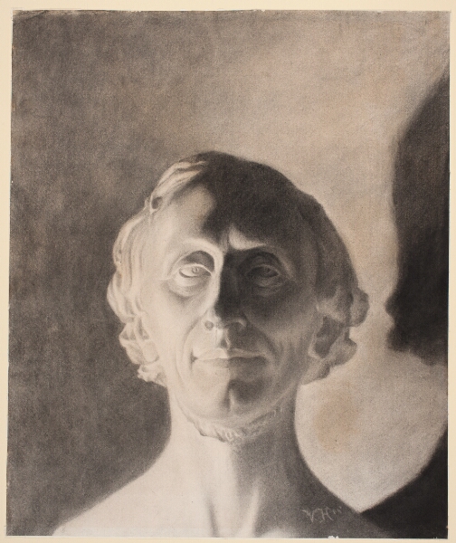 Vilhelm Hammershøi, H.W. Bissens portrætbuste af H.C. Andersen