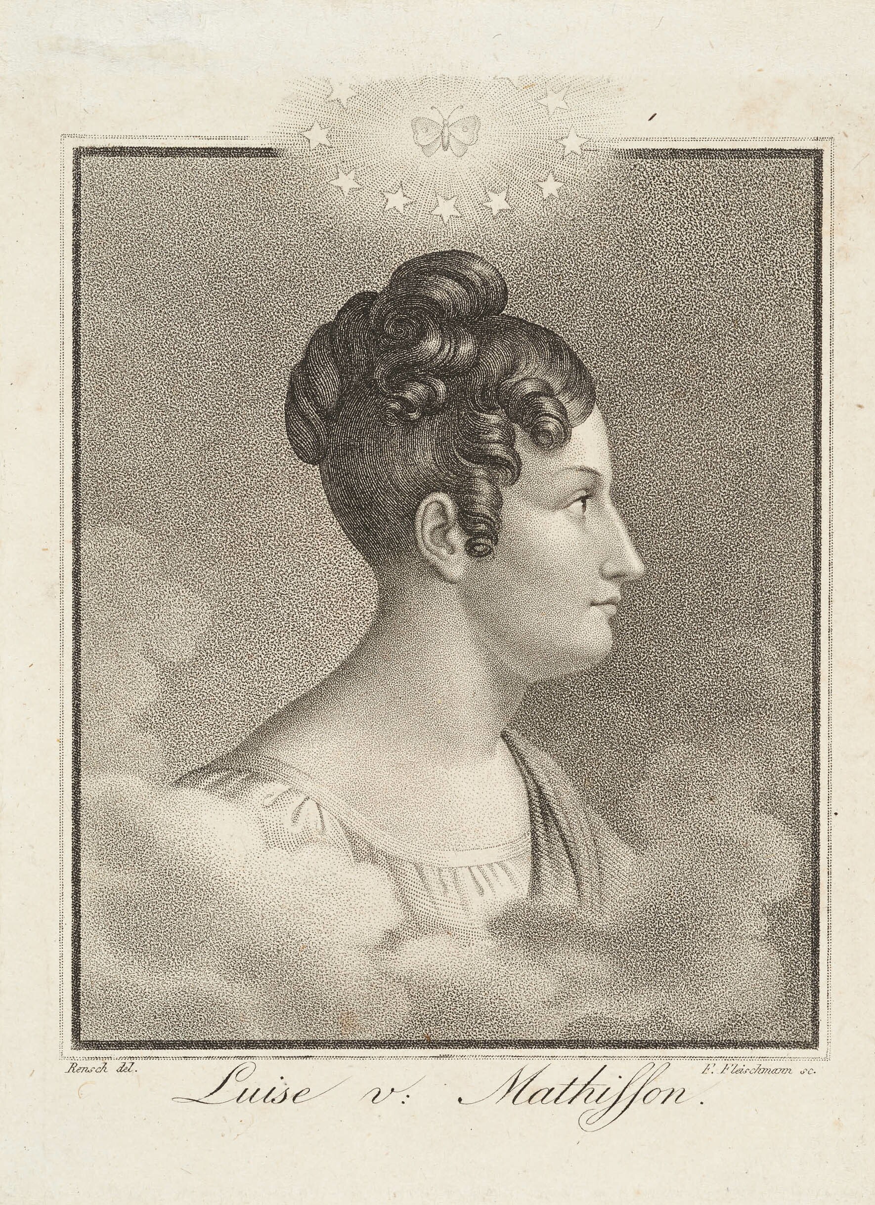 Friedrich Fleischmann, Bildnis Louise von Matthisson