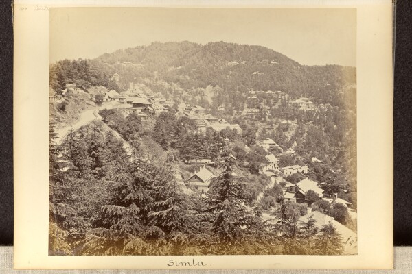 Samuel Bourne, General View of Simla From Below "Bentinck Castle"