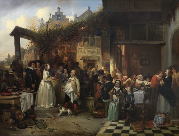 Henri Leys, Wedding in Flanders in the Seventeenth Century