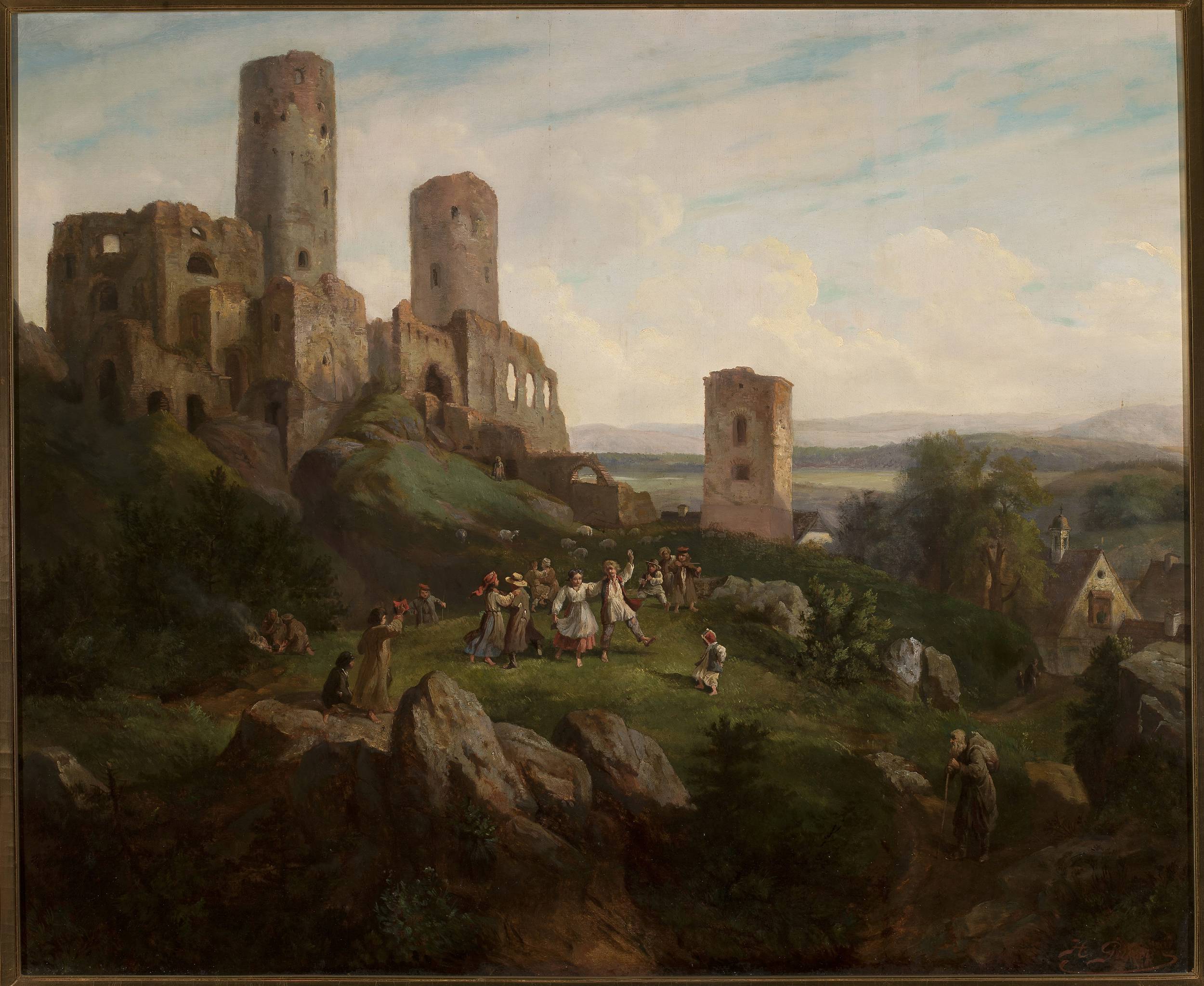 Henryk Pillati, Ruins of the castle – merry-making in Tenczynek