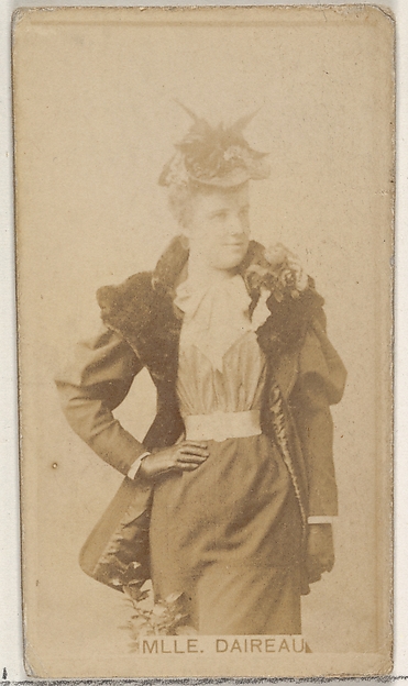 Allen & Ginter, Mlle. Daireaux, from the Actors and Actresses series (N45, Type 8) for Virginia Brights Cigarettes
