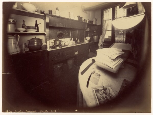 Alphonse Bertillon, Affaire Peugniez - Vue de la Cuisine