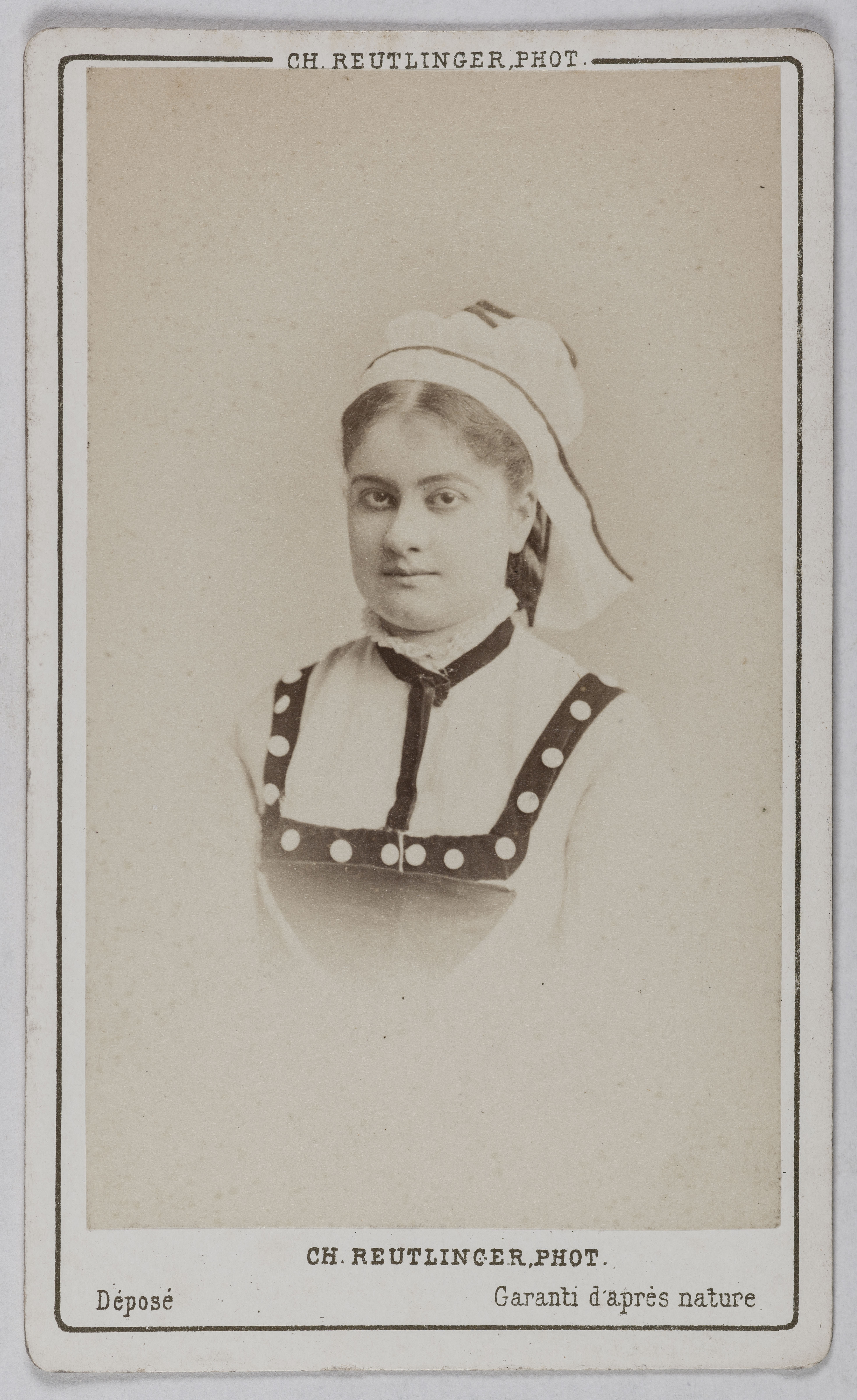 Charles Reutlinger, Portrait de Berthe Gaignard (actrice au théâtre du Gymnase)