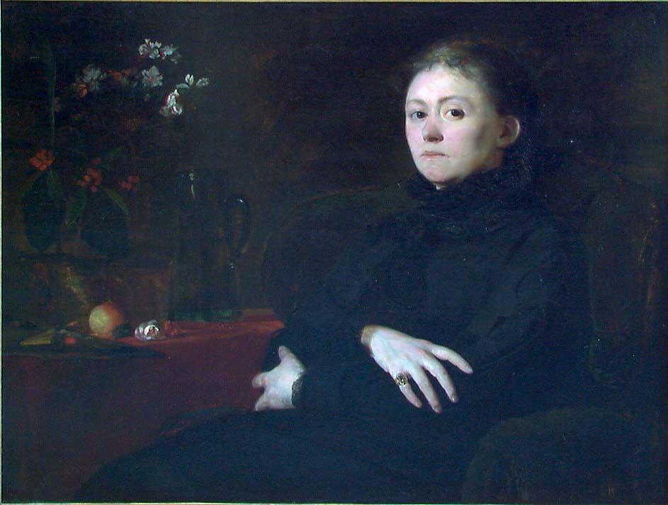 Eilif Peterssen, Portrait of the Painter Harriet Backer