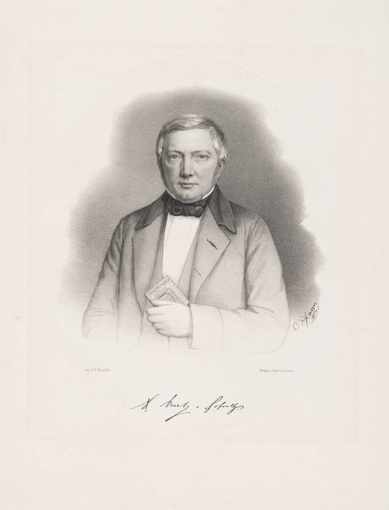 Christian Sigmund Pfann, Bildnis Albert von Veiel
