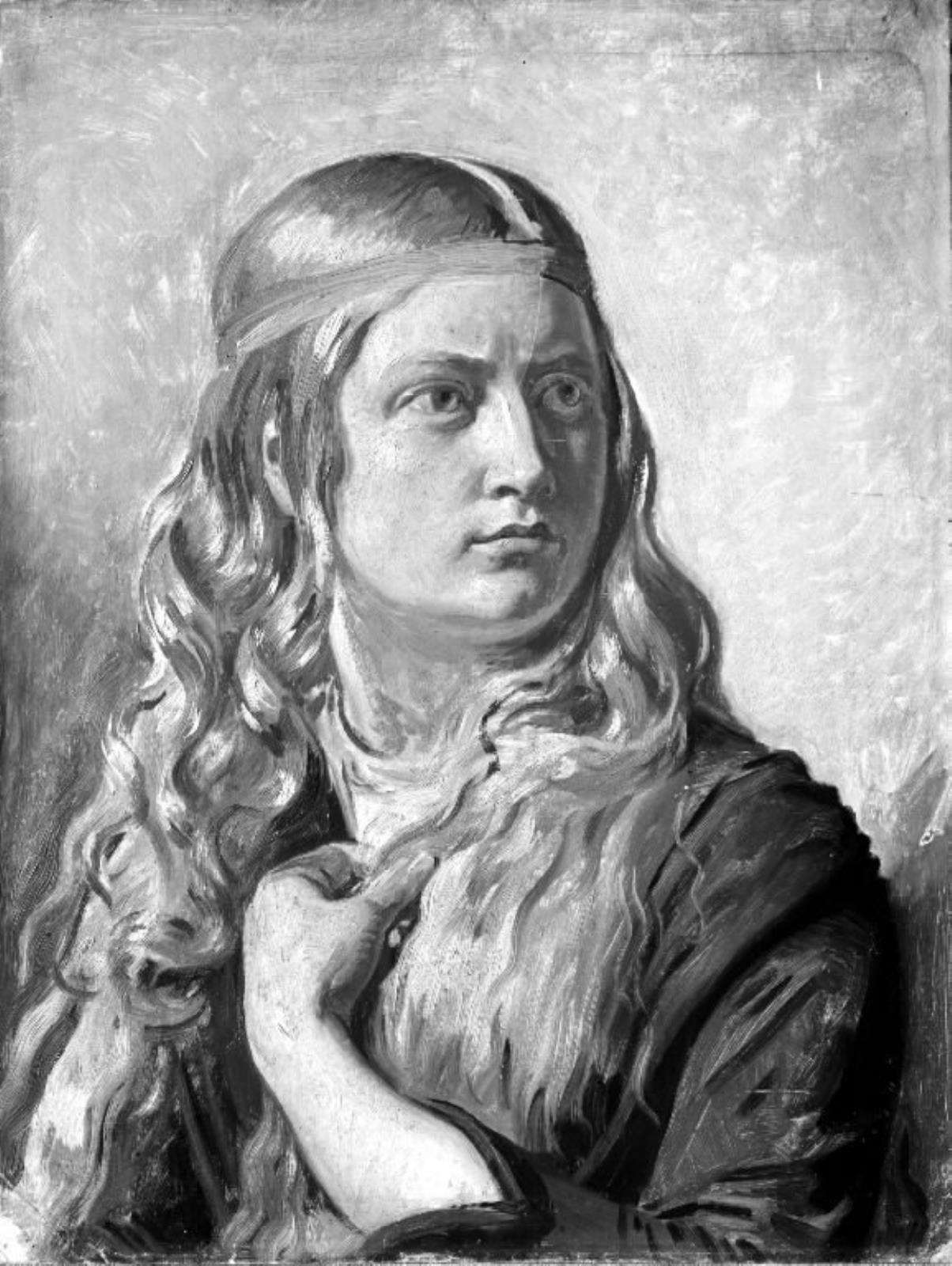 Constantin Hansen, Studie af en ung kvinde (Oline Købke)