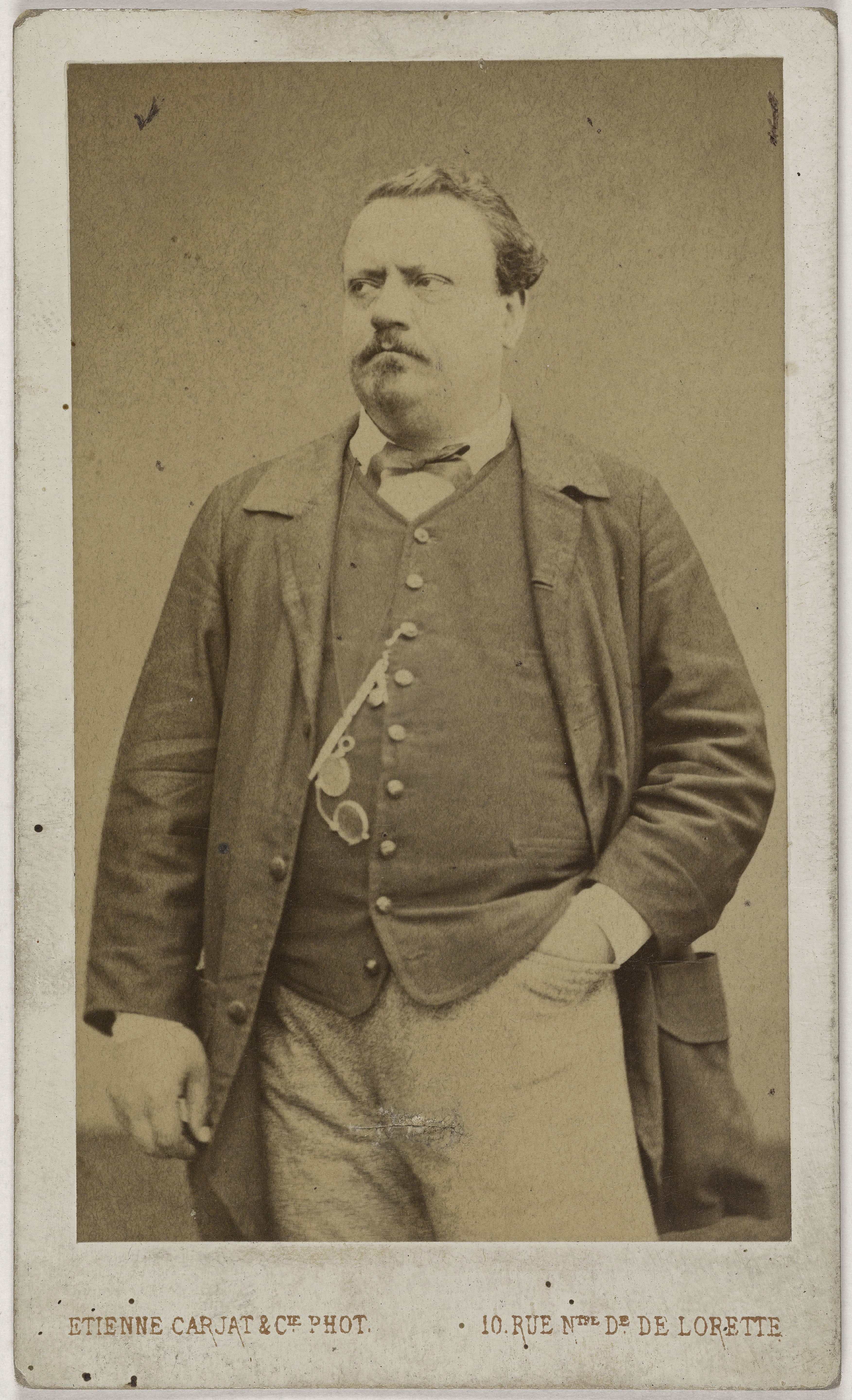 Carjat & Cie, Portrait de Joseph Darcier (J. Lemaire, dit) (1819-1883), (compositeur, chansonnier et comédien)