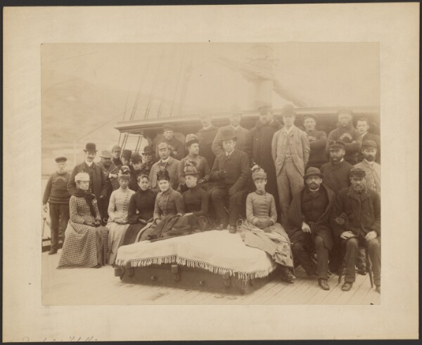 Unknown, [Group portrait on deck of S.S. Capella]