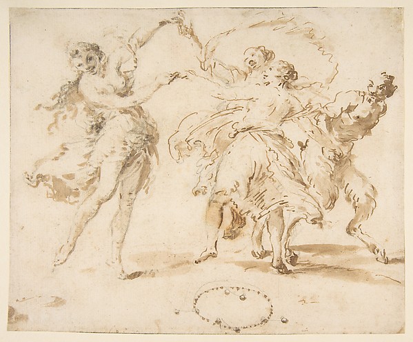 Francesco Zuccarelli, Three Dancing Nymphs and a Satyr