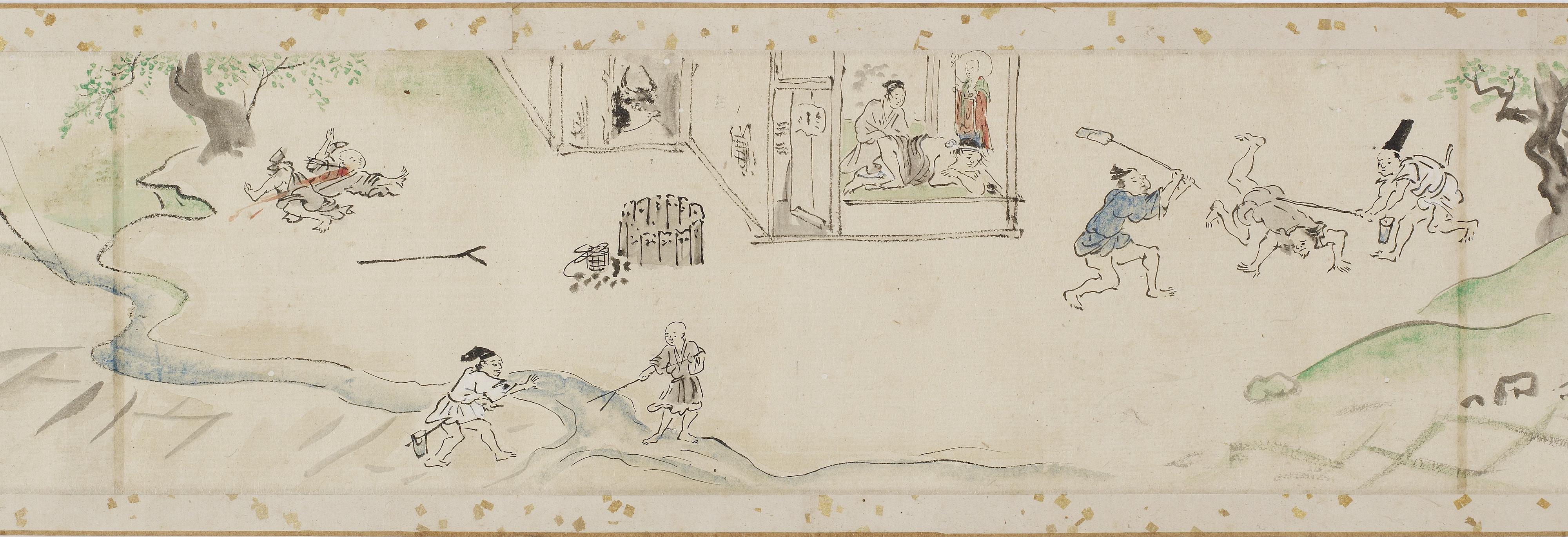 Kano Tan'yu, Miracles performed by the bodhisattva Jizo (copy of a section of a handscroll)
