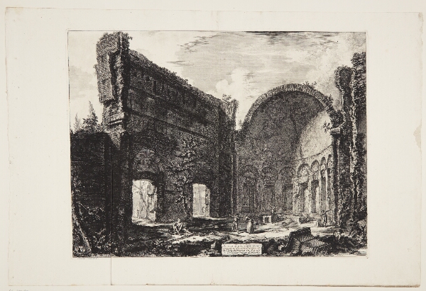 Giovanni Battista Piranesi, Den såkaldte "Filosoffernes Hal" ved Hadrians Villa
