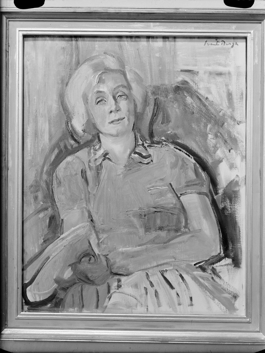 Paul Sandberg, Portrait Study of Svante Bergh, Art Exhibition at Gothenburg Student Nation, Uppsala October 1941