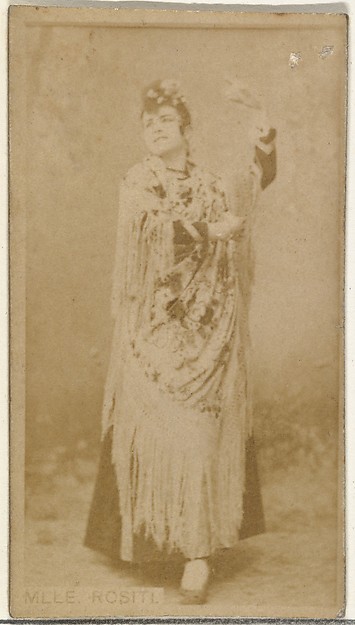 W. Duke, Sons & Co., Mlle. Rositi, from the Actors and Actresses series (N145-8) issued by Duke Sons & Co. to promote Duke Cigarettes