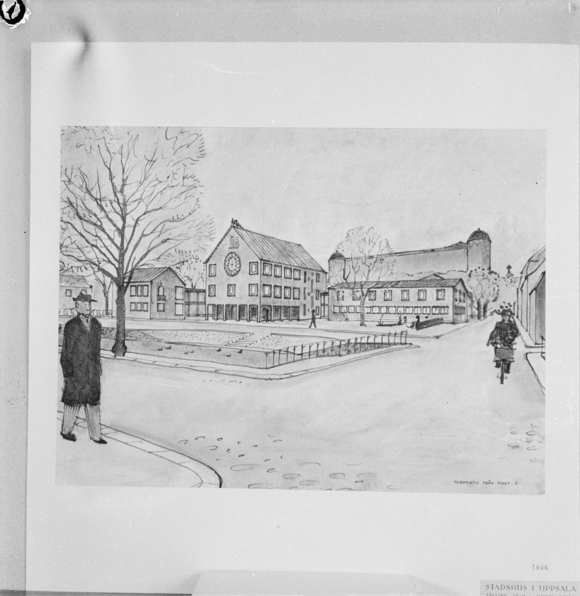 Uppsala-Bild, Architectural Contest for Town Hall, Uppsala 1949
