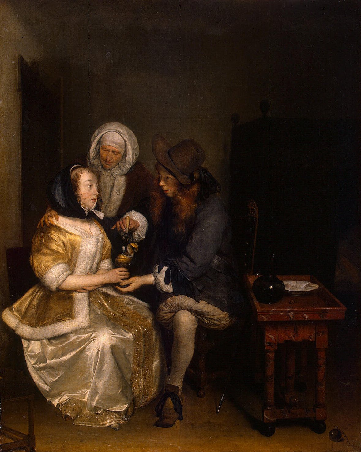 Gerard ter Borch, Glass of Lemonade