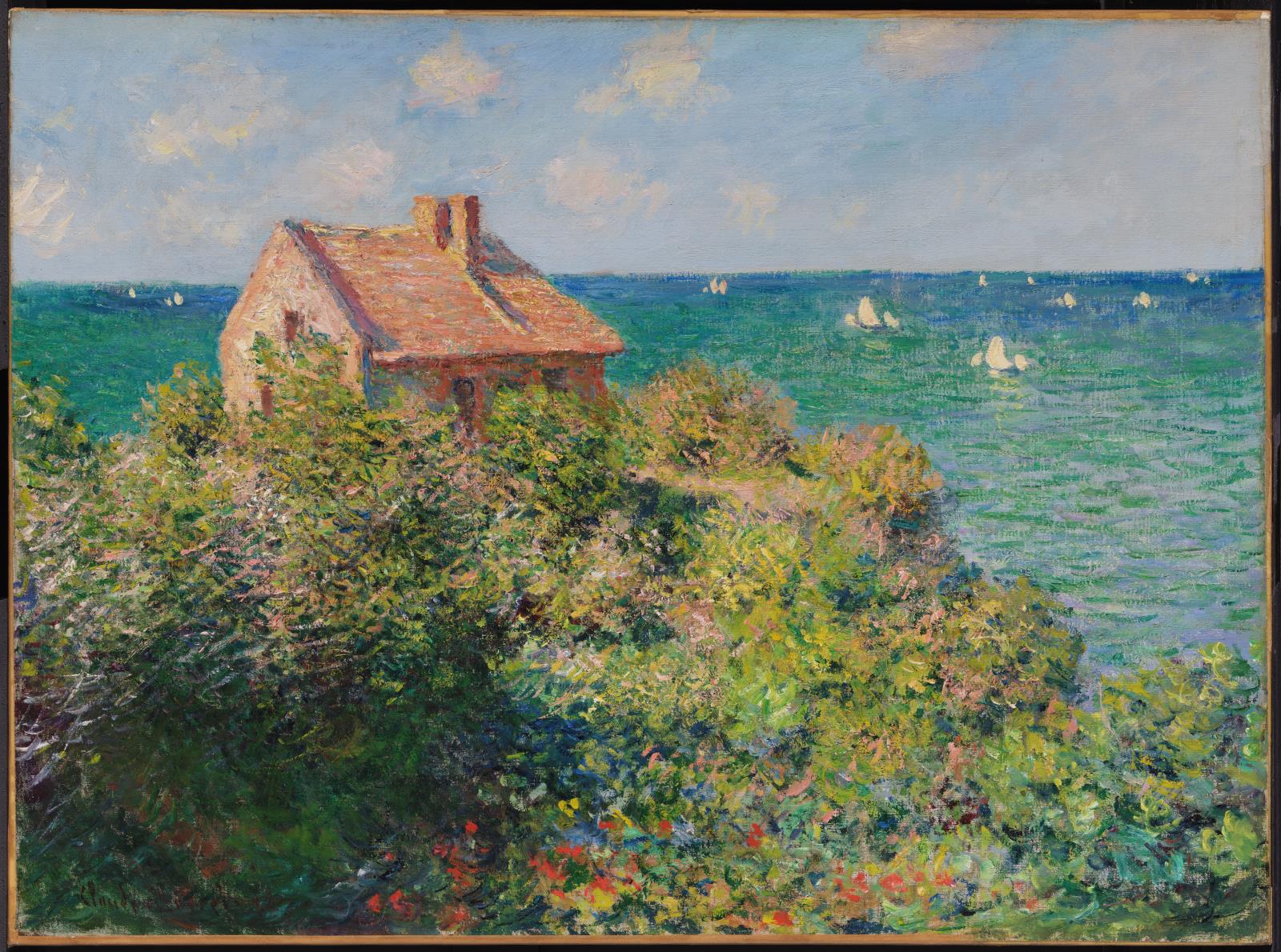Claude Monet, Fisherman's Cottage on the Cliffs at Varengeville