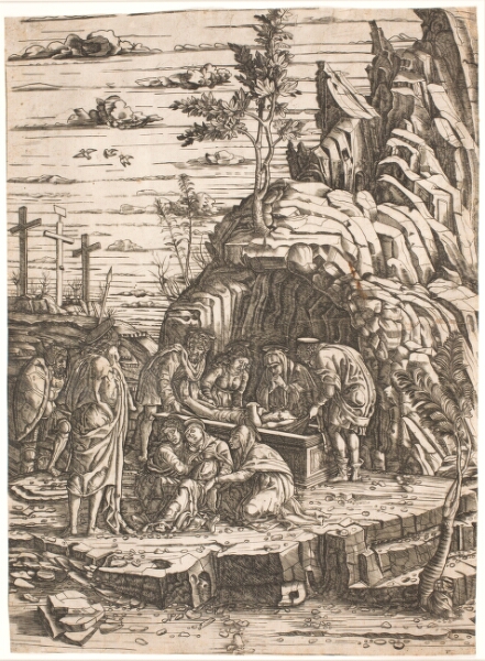 Andrea Mantegna, Gravlæggelsen