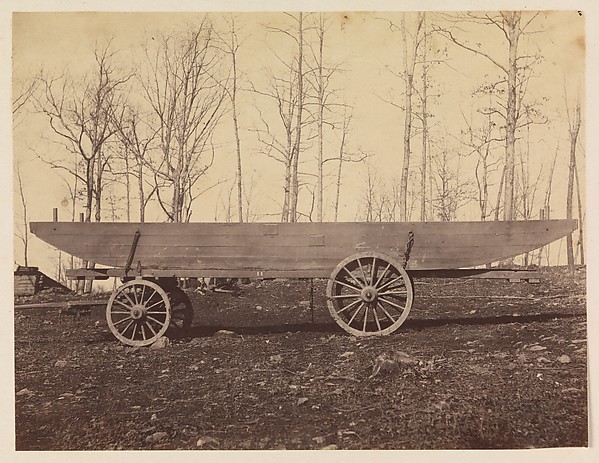 Timothy H. O'Sullivan, [Detachment of 50th N.Y. Volunteer Engineers, Pontoon Wagon and Saddle Boat]