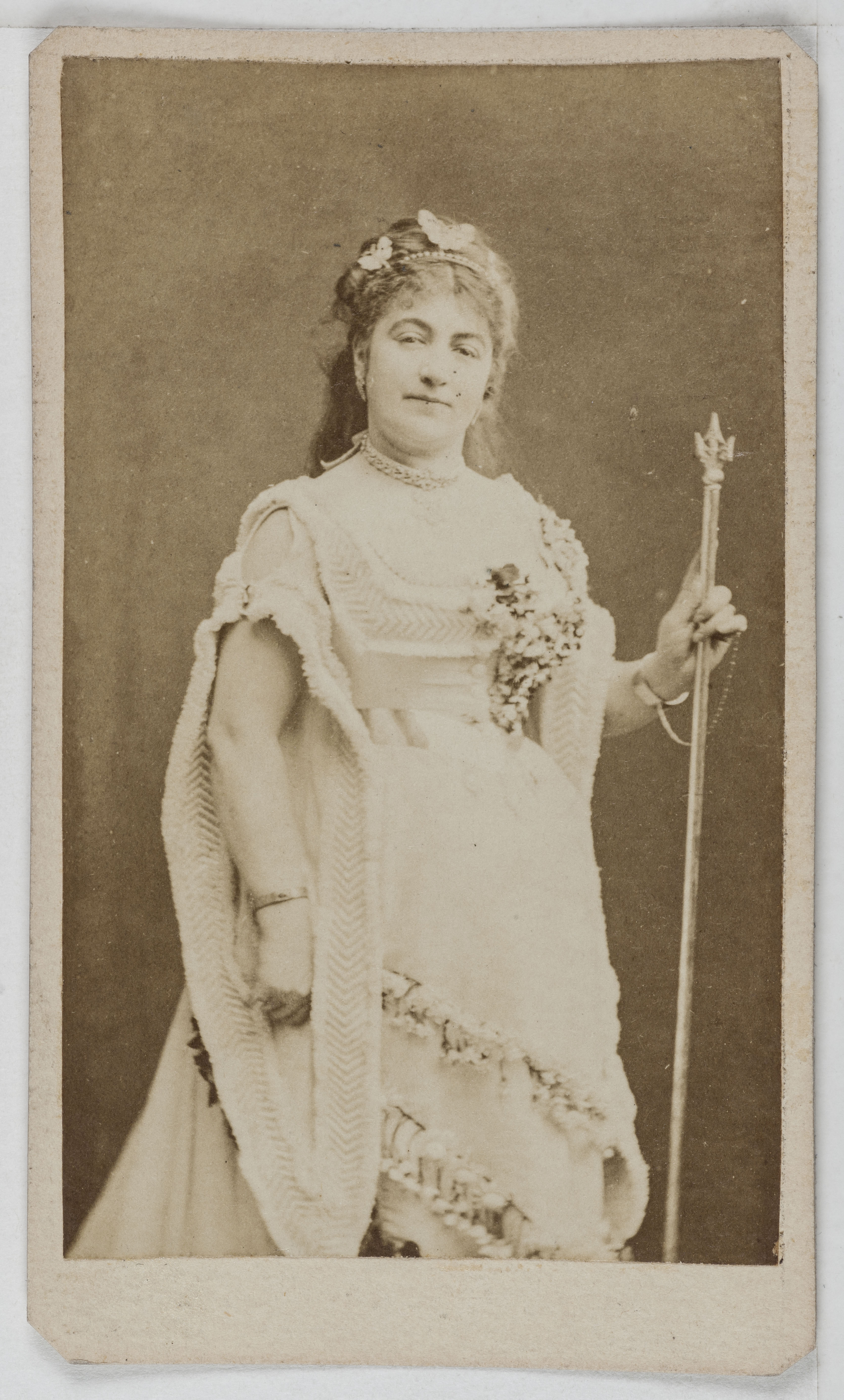 Anonyme, Portrait de Georgette Viguier, dite Georgette Olivier, actrice de théâtre entre 1857 et 1875.