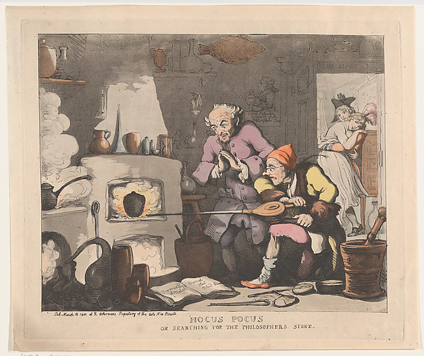Thomas Rowlandson, Hocus Pocus, or Searching for the Philsopher's Stone
