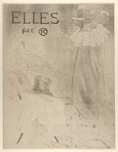 Henri de Toulouse-Lautrec, Elles (portfolio cover)