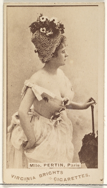 Allen & Ginter, Mlle. Pertin, Paris, from the Actors and Actresses series (N45, Type 1) for Virginia Brights Cigarettes