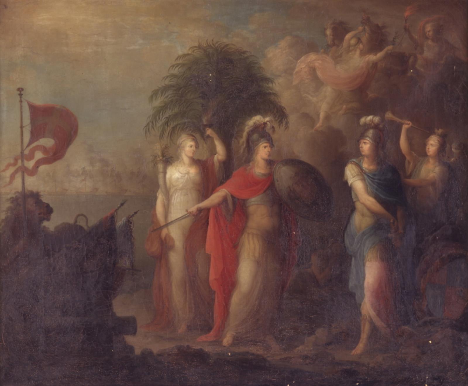 Anthon Christoffer Rüde, Allegori på slaget den 2. april 1801