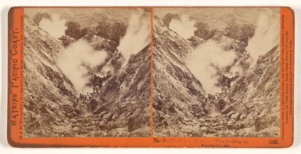 Carleton Watkins, The Devil's Canon, Geysers. View looking up, Sonoma Co., Cal.