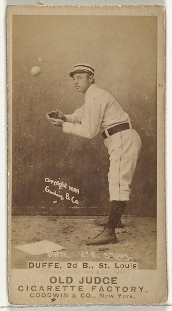 Goodwin & Company, Charles Edward "Charlie" Duffee, 2nd Base, St. Louis Browns, from the Old Judge series (N172) for Old Judge Cigarettes