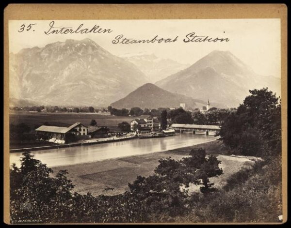 Francis Frith, Interlaken.  Steamboat Station