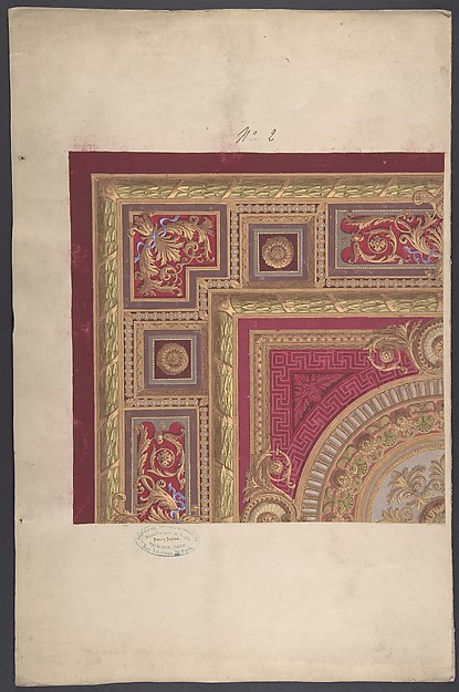 Anonymous, French, 19th century, Design for a Carpet