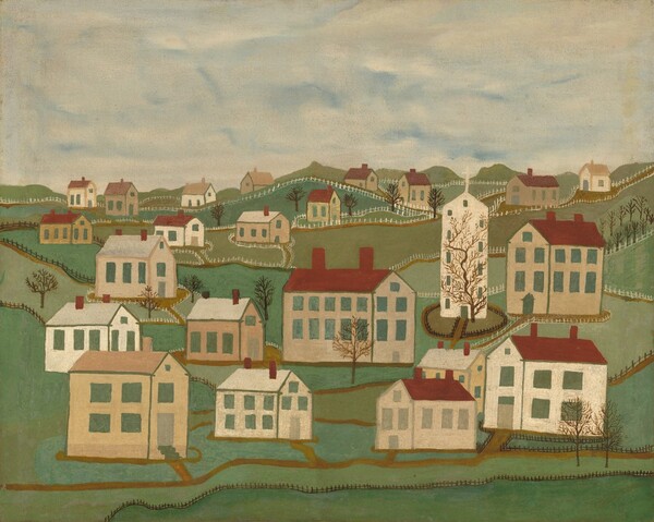 American 19th Century, Twenty-two Houses and a Church
