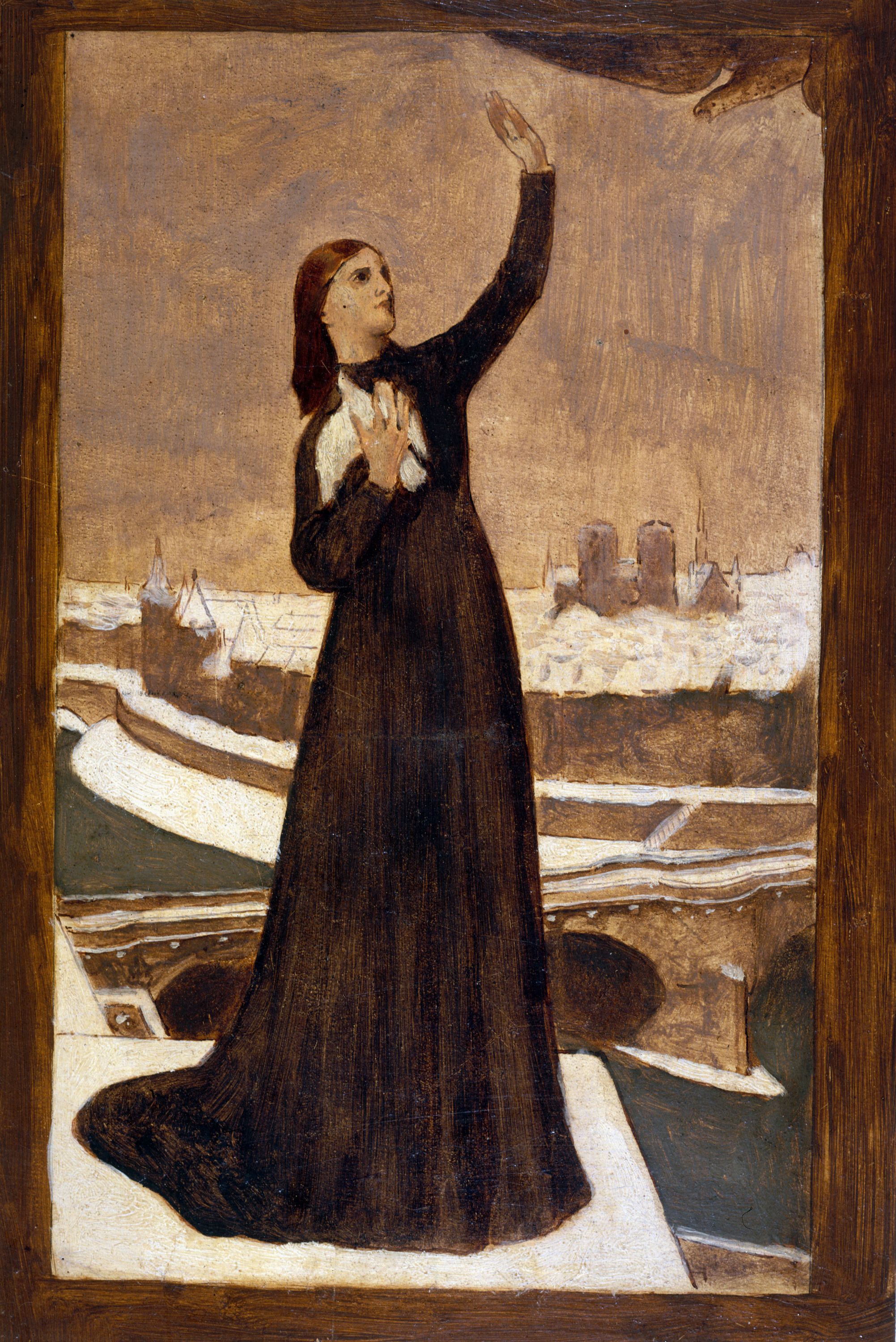 Pierre-Cécile Puvis de Chavannes, Le Pigeon voyageur, allégorie à la défense de Paris (1870-1871)