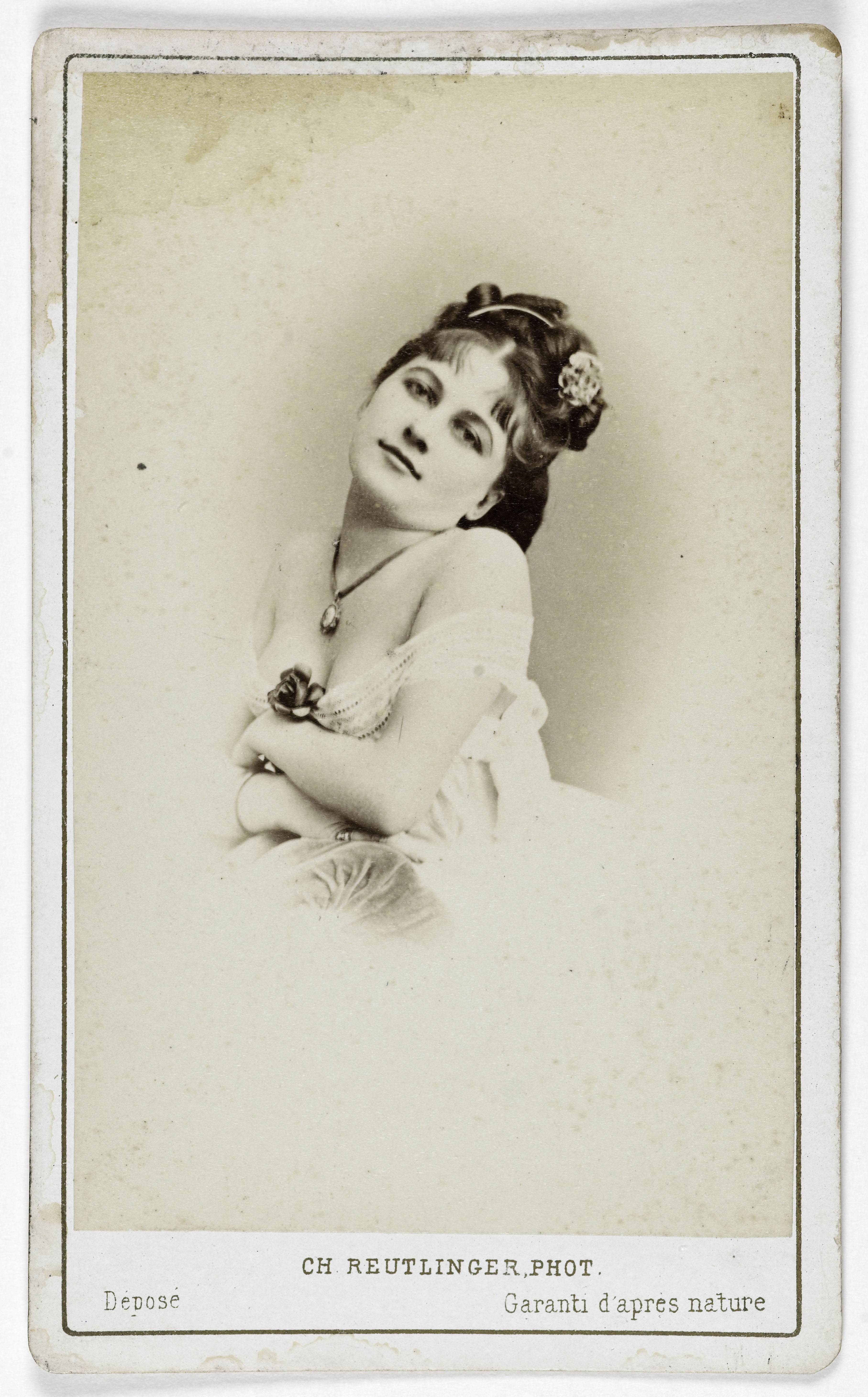 Charles Reutlinger, Portrait d'Henriette Drouard, (actrice aux théâtres de Variétés et de la Gaîté)