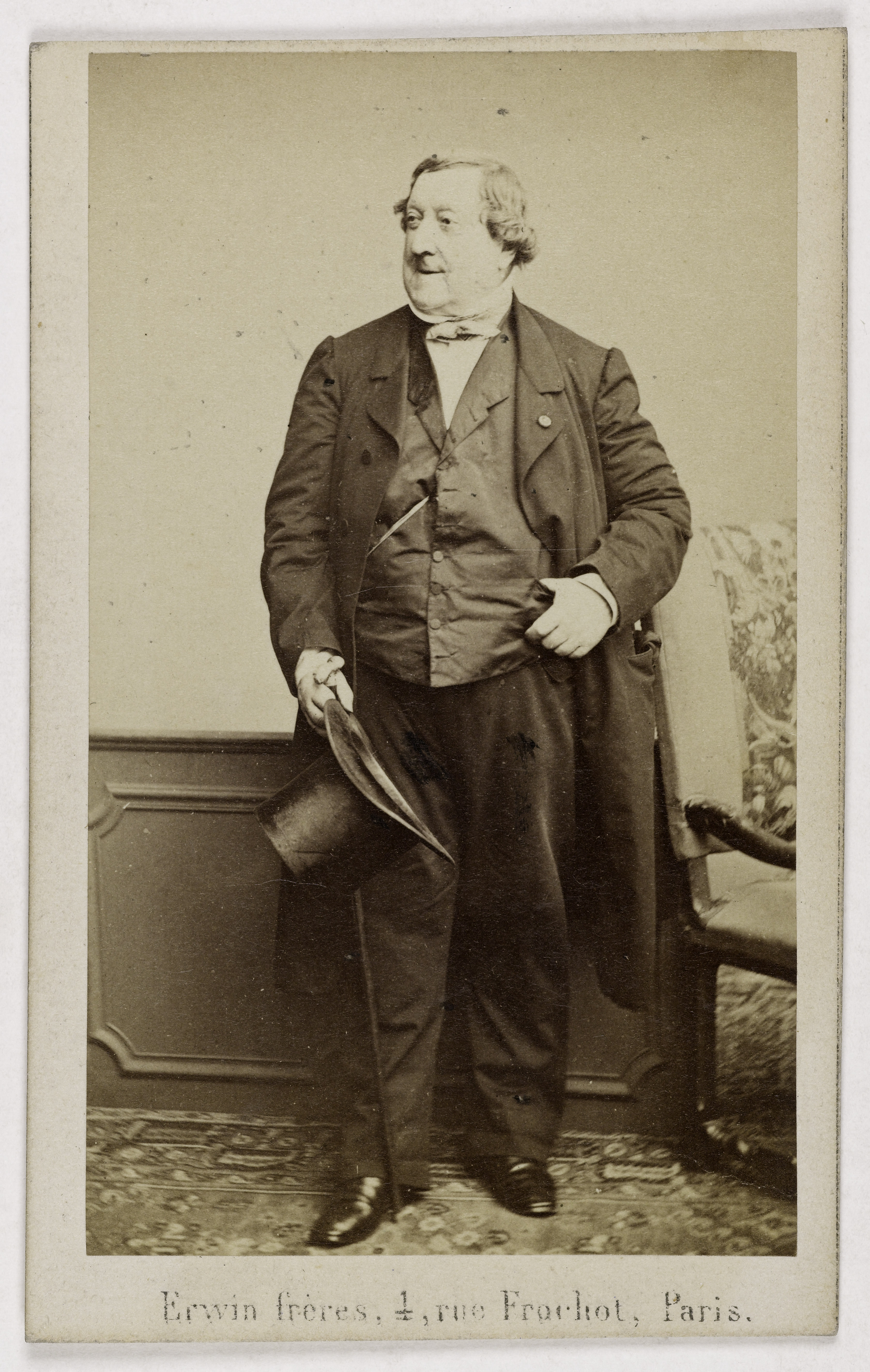 Erwin & Ernest Hanfstaengl, Portrait de Gioachino Rossini (1792-1868), (compositeur)