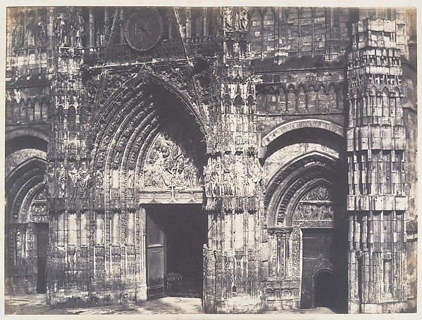 Edmond Bacot, Bas du Portail, Côté de la Place, Cathédrale de Rouen