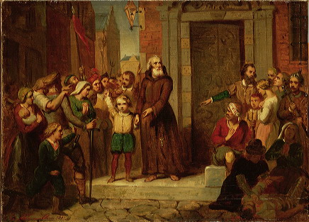 Paul Tétar van Elven, Anno 1480. Pater Brugman maant de Friezen tot vredelievendheid