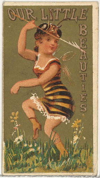 Allen & Ginter, From the Girls and Children series (N58) promoting Our Little Beauties Cigarettes for Allen & Ginter brand tobacco products