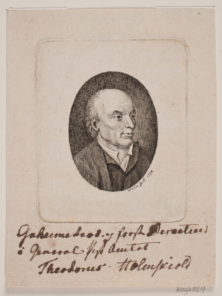 Gerhard Ludvig Lahde, Portræt af Johan Theodor Holmskjold