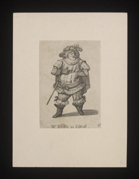 unknown, Mr Ryder as Falstaff