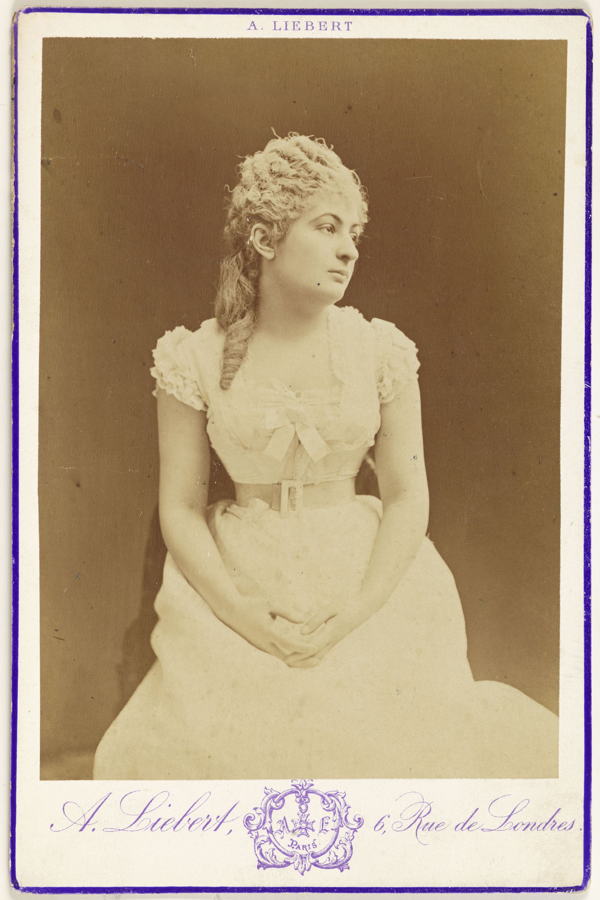Alphonse Liébert, Portrait de Mlle Chevrier, actrice
