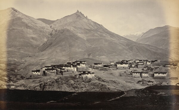 Samuel Bourne, The Village of Kibber, Spiti, with Chikkim in the Distance
