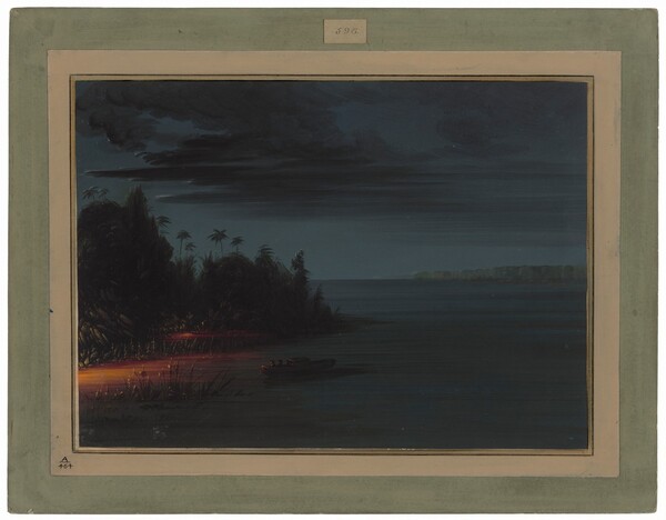 George Catlin, Spearing by Torchlight
