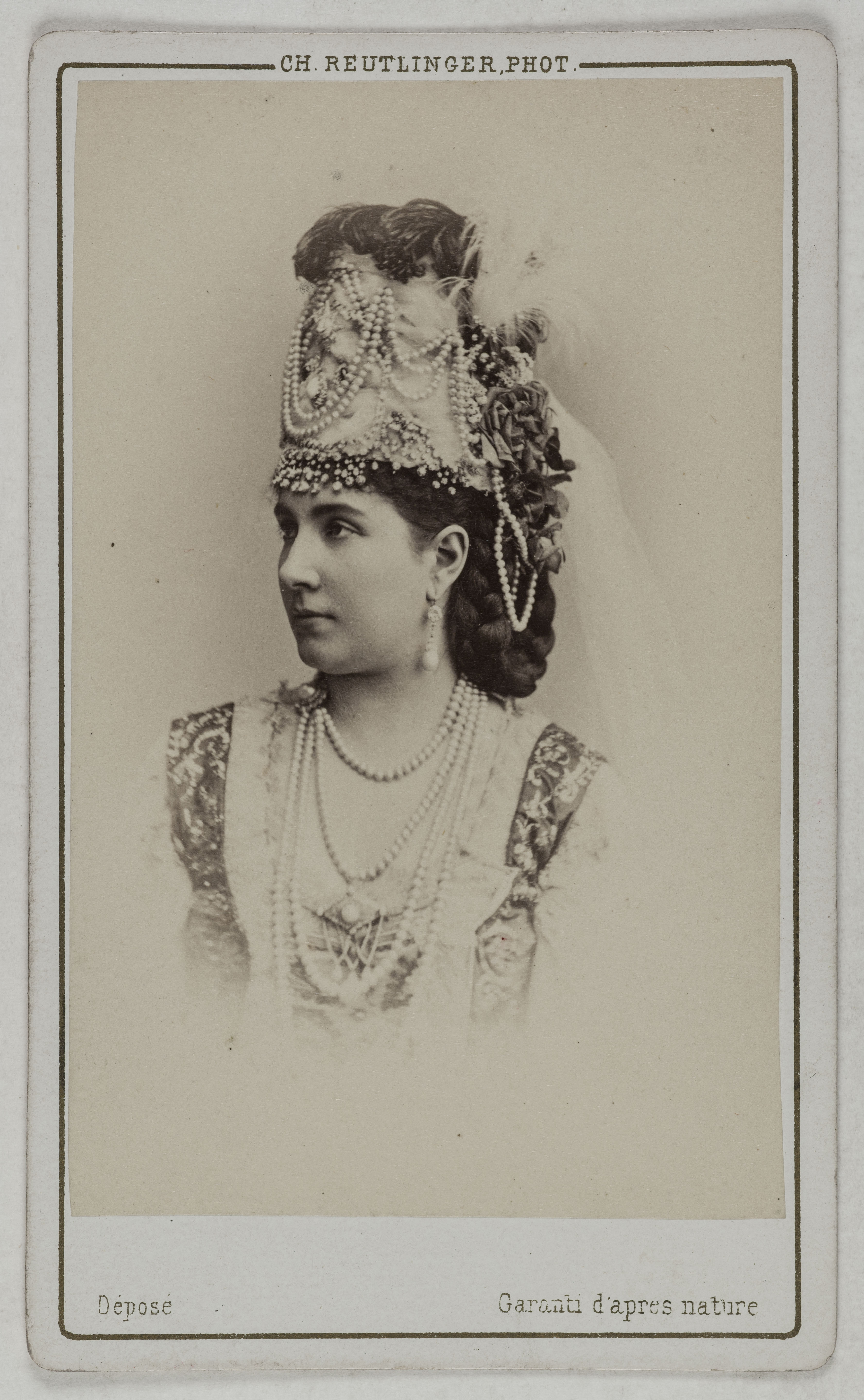 Charles Reutlinger, Portrait de Deveria, (actrice ?)