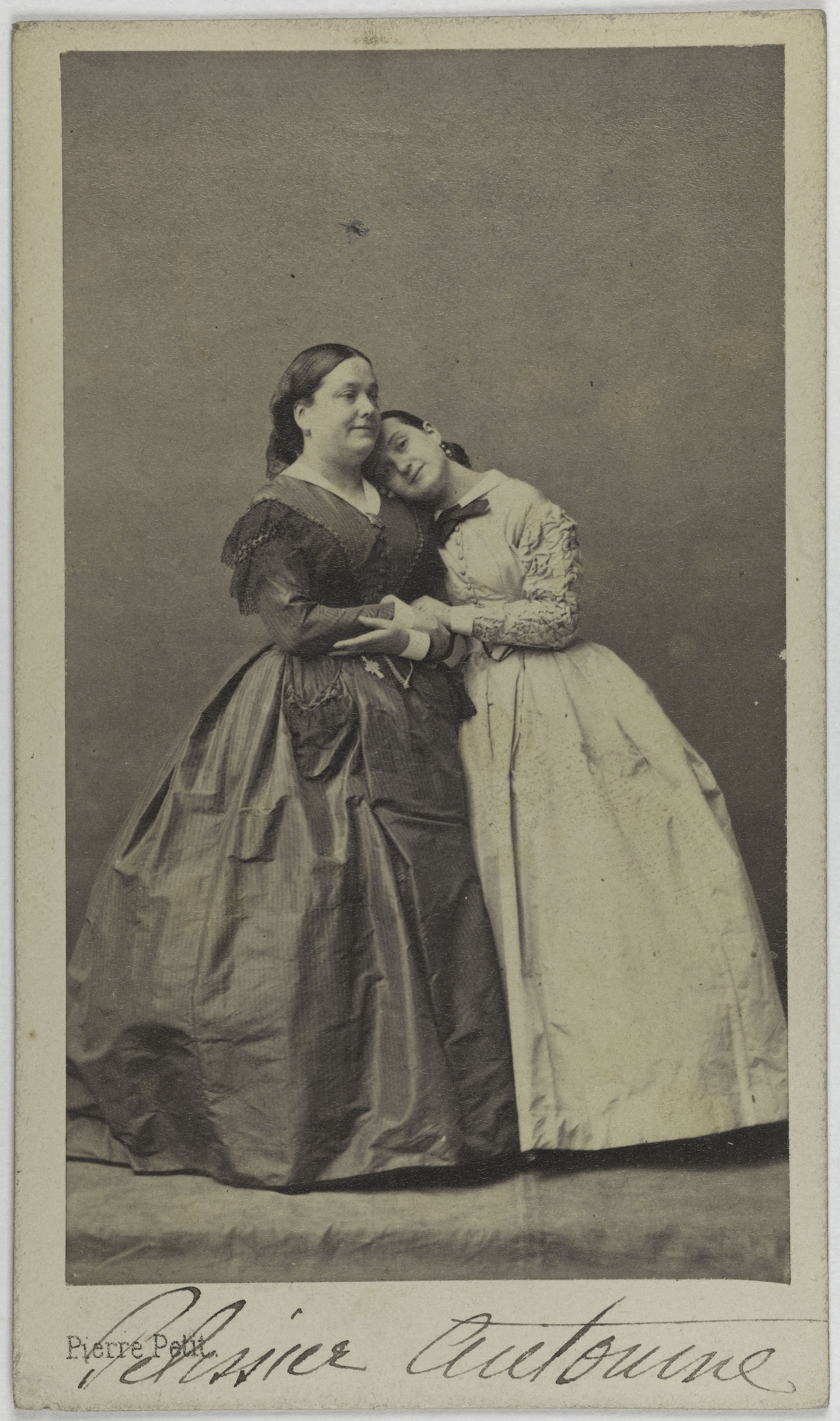 Pierre Petit, Portrait de deux actrices dont Pelissier Juliette (-1887) ou/et Antonine