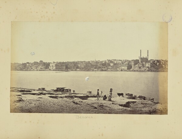 Samuel Bourne, Benares; General View from the Opposite Bank of the Ganges