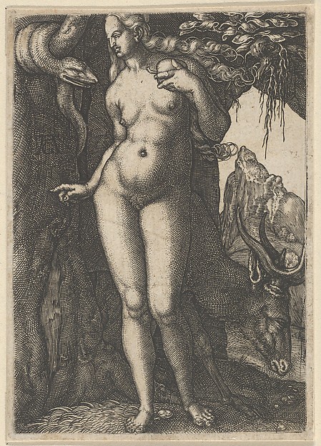 Heinrich Aldegrever, Eve with a Stag