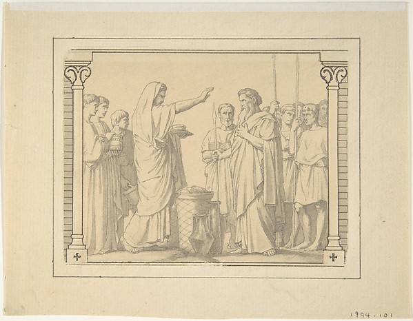 Hippolyte Flandrin, Melchizedek Presenting Abraham with Bread and Wine